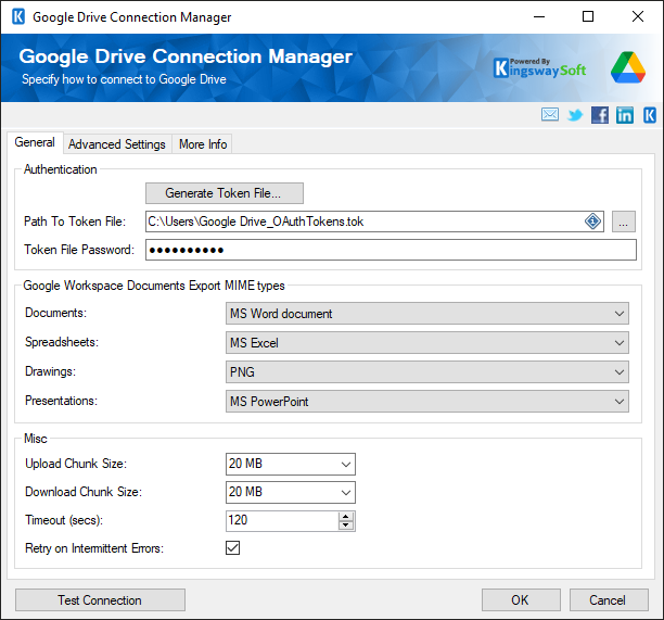 Google Drive Connection Manager